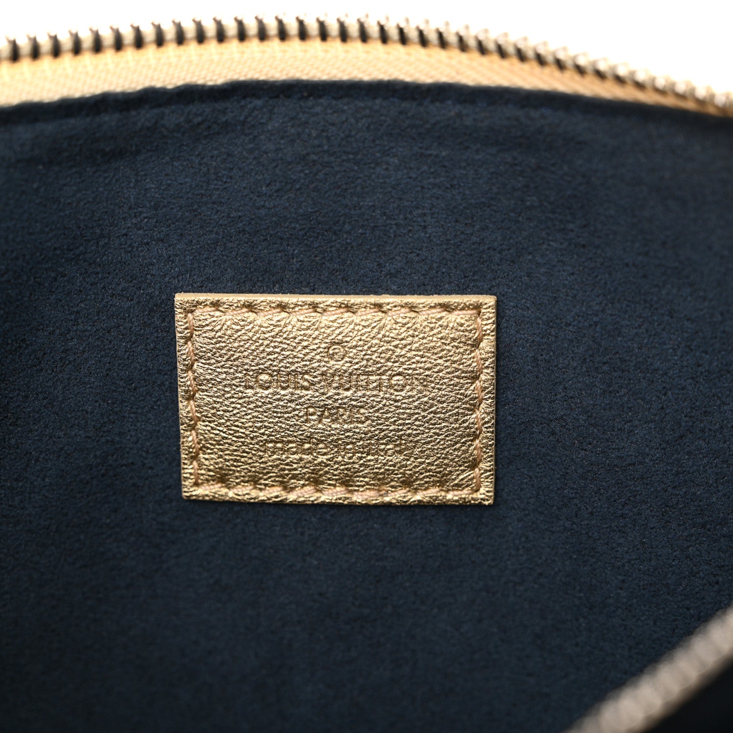 Louis Vuitton Lambskin Embossed Monogram Coussin PM Gold 6 of 10