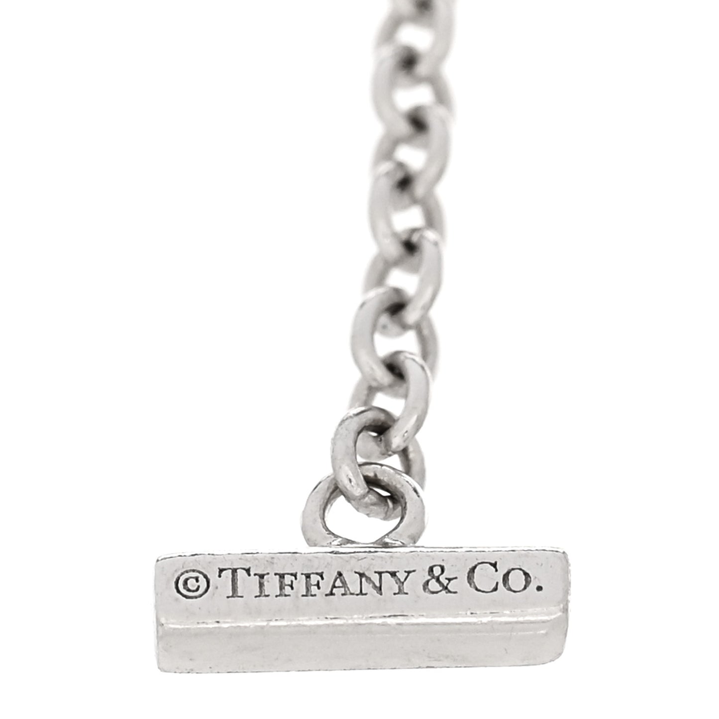 18K White Gold Diamond T Smile Bracelet