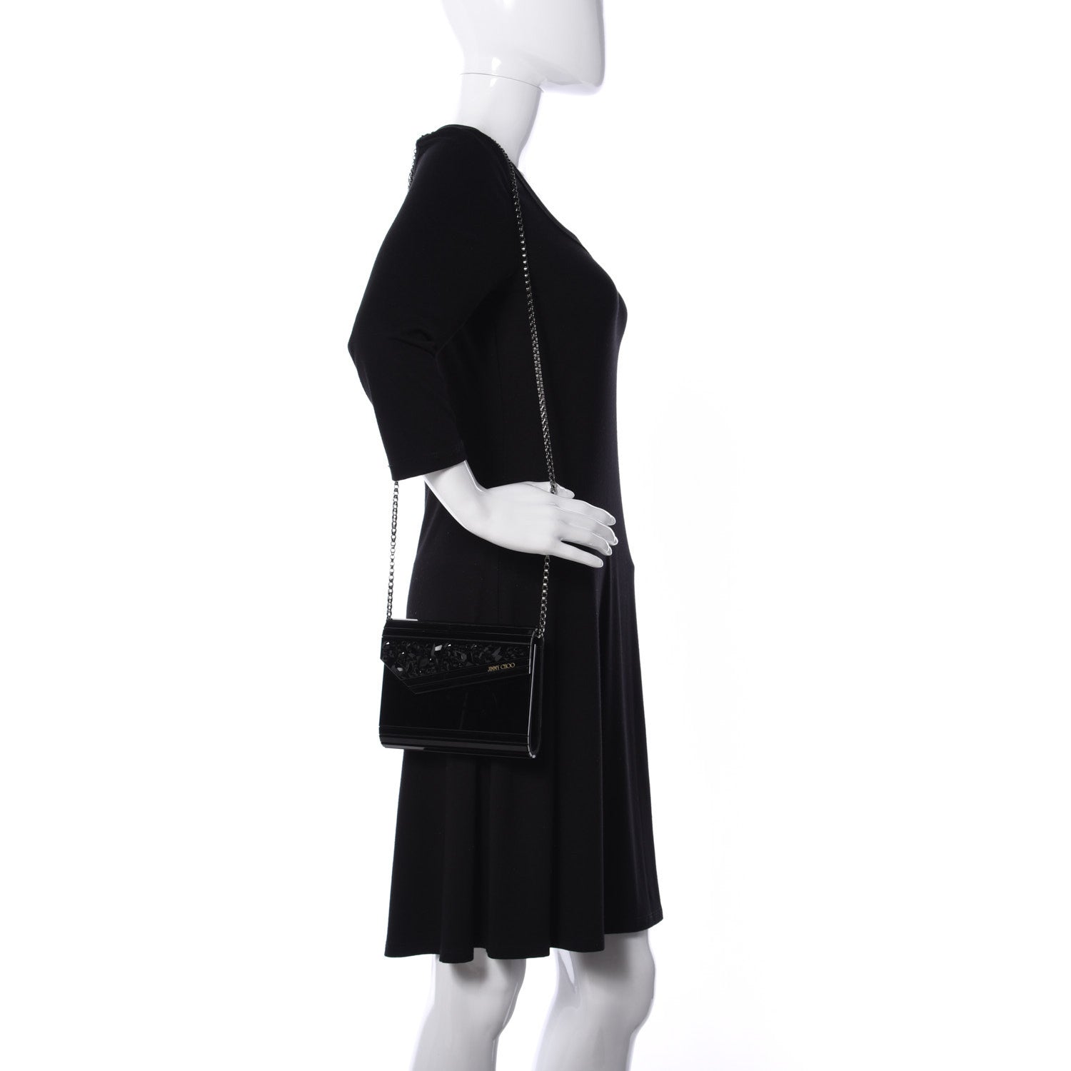 Jimmy Choo Acrylic Candy Clutch Black 2 of 8