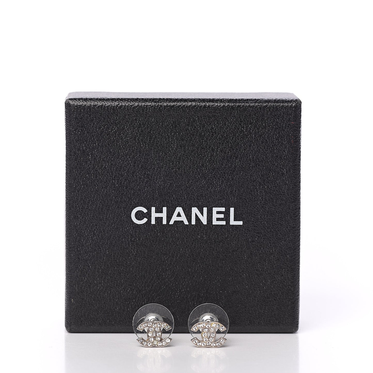 Crystal Timeless CC Earrings Silver