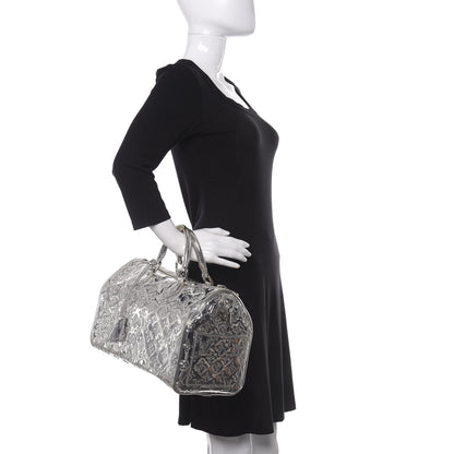 Louis Vuitton Monogram Miroir Speedy 35 Silver 2 of 10