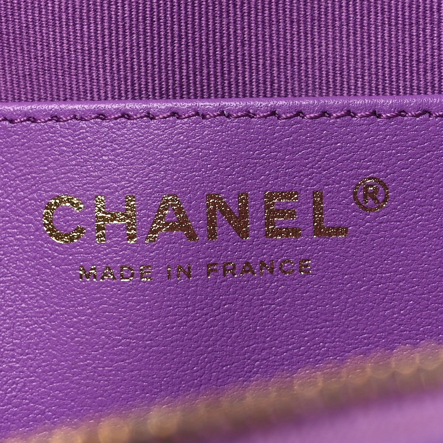 Chanel Lambskin Quilted CC In Love Heart Bag Purple 5 of 11