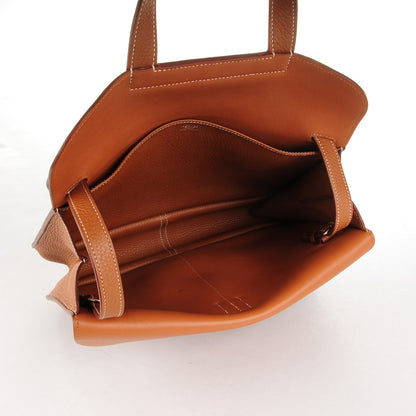 Hermes Taurillon Clemence Halzan 31 Gold 5 of 10