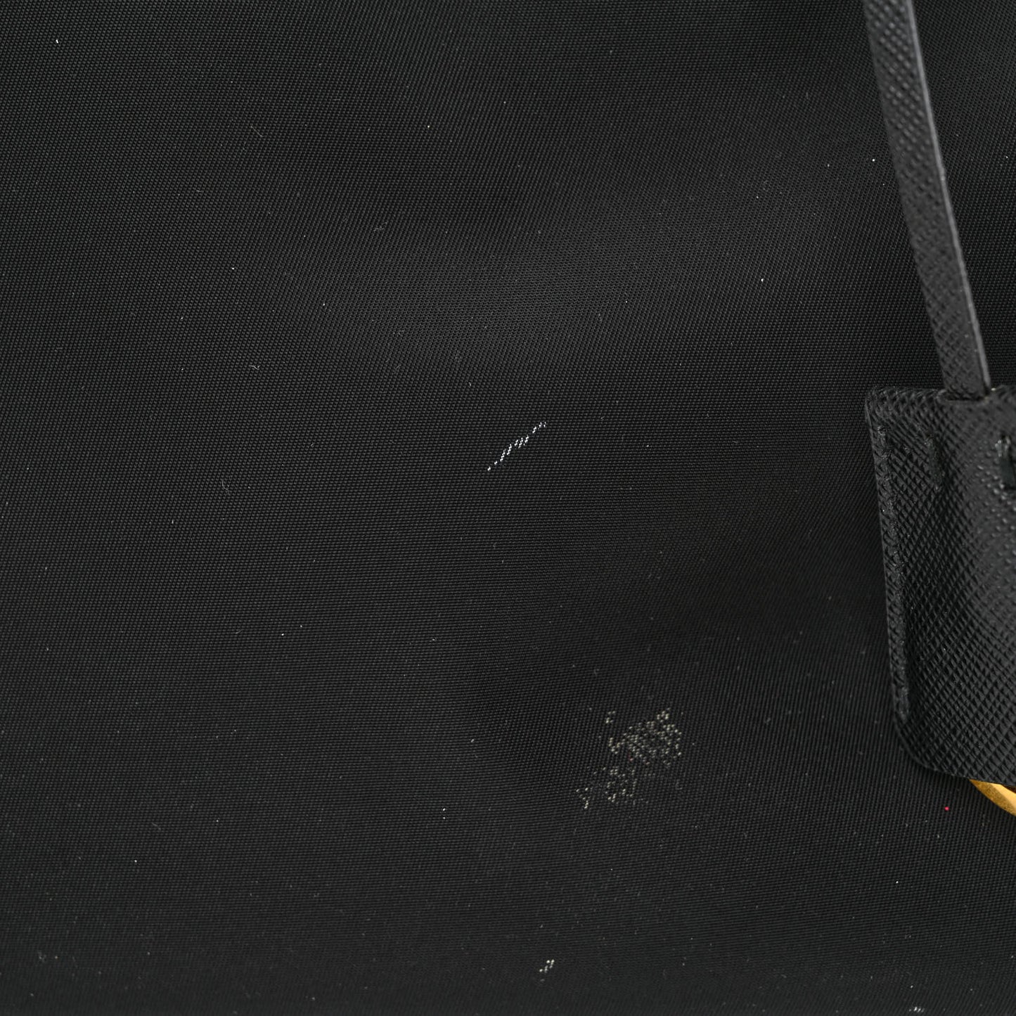 Tessuto Nylon Soft Calf Small Tote Black