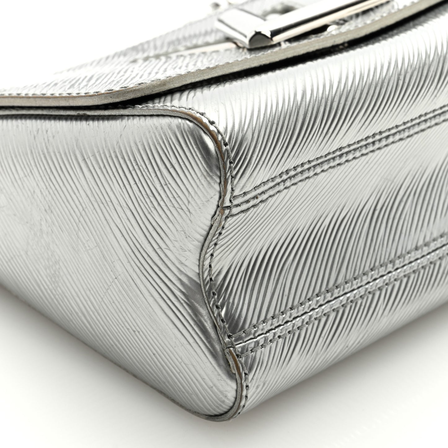 Epi Twist Shoulder Bag PM Argent