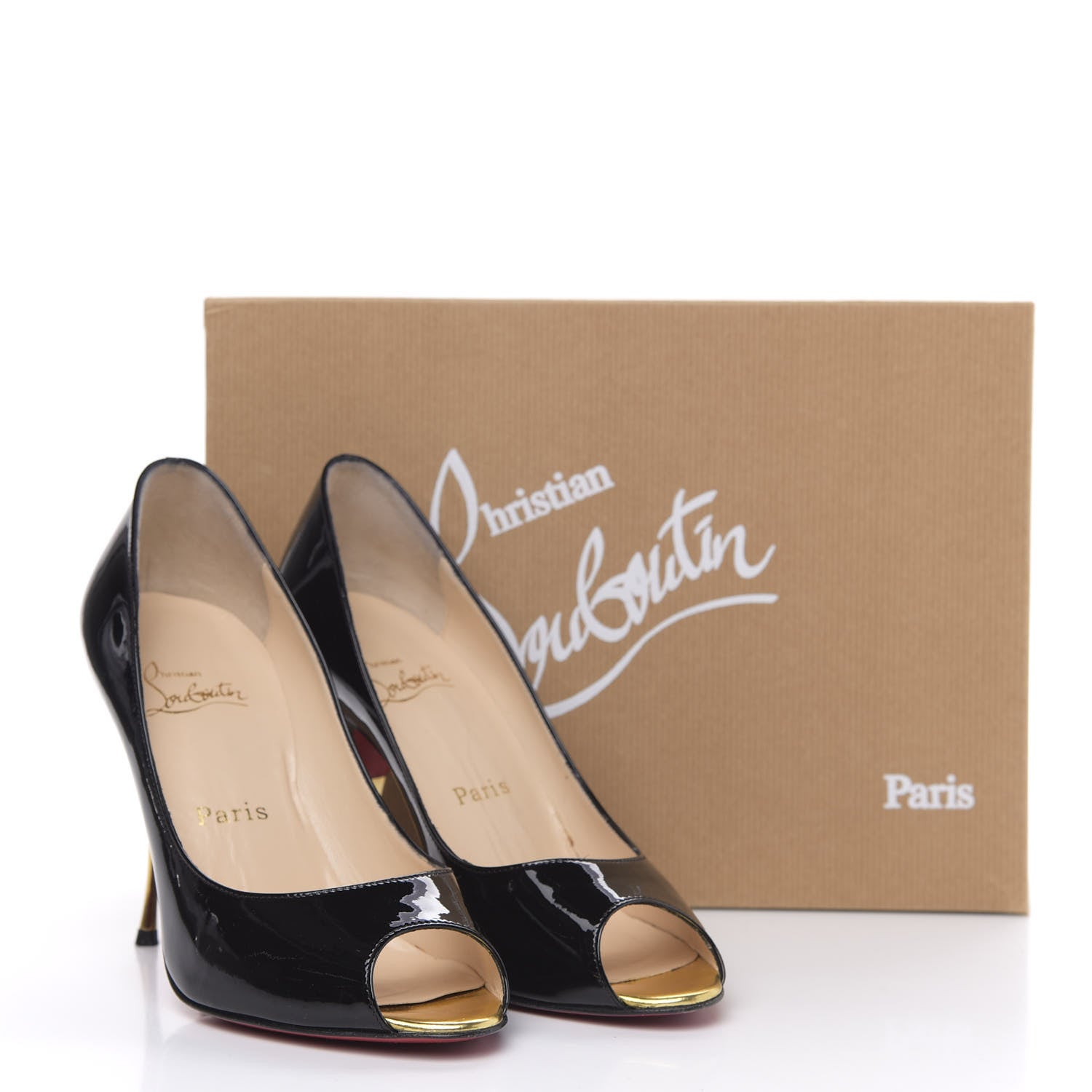 Christian Louboutin Patent Yoyospina 100 Pumps 38.5 Black 11 of 11