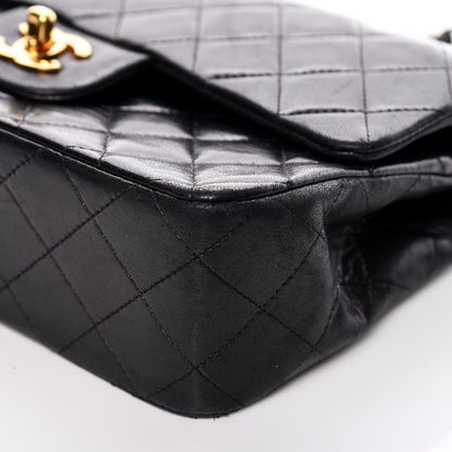 Chanel Lambskin Quilted Small Double Flap Black 13 of 15