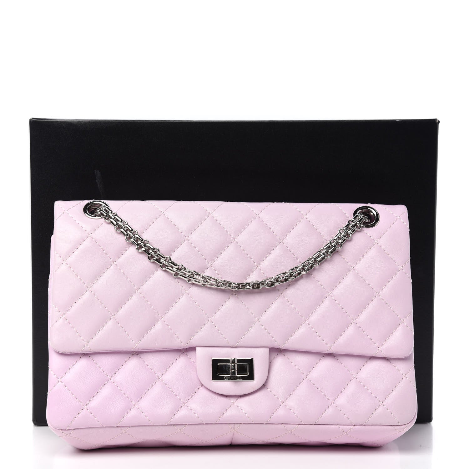 Chanel Lambskin Quilted 2.55 Reissue 226 Flap Pink 12 of 12