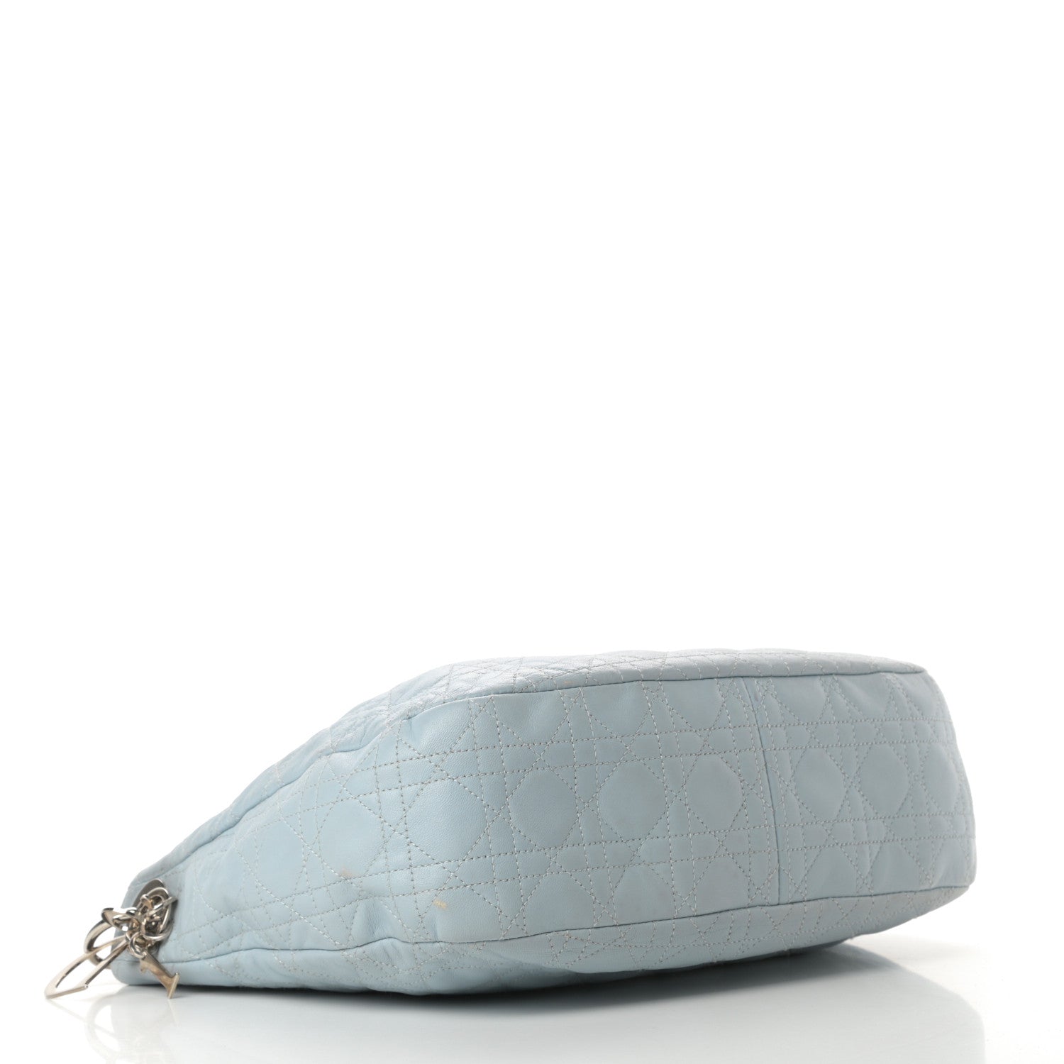 Christian Dior Lambskin Cannage Dior Soft Hobo Light Blue 4 of 15