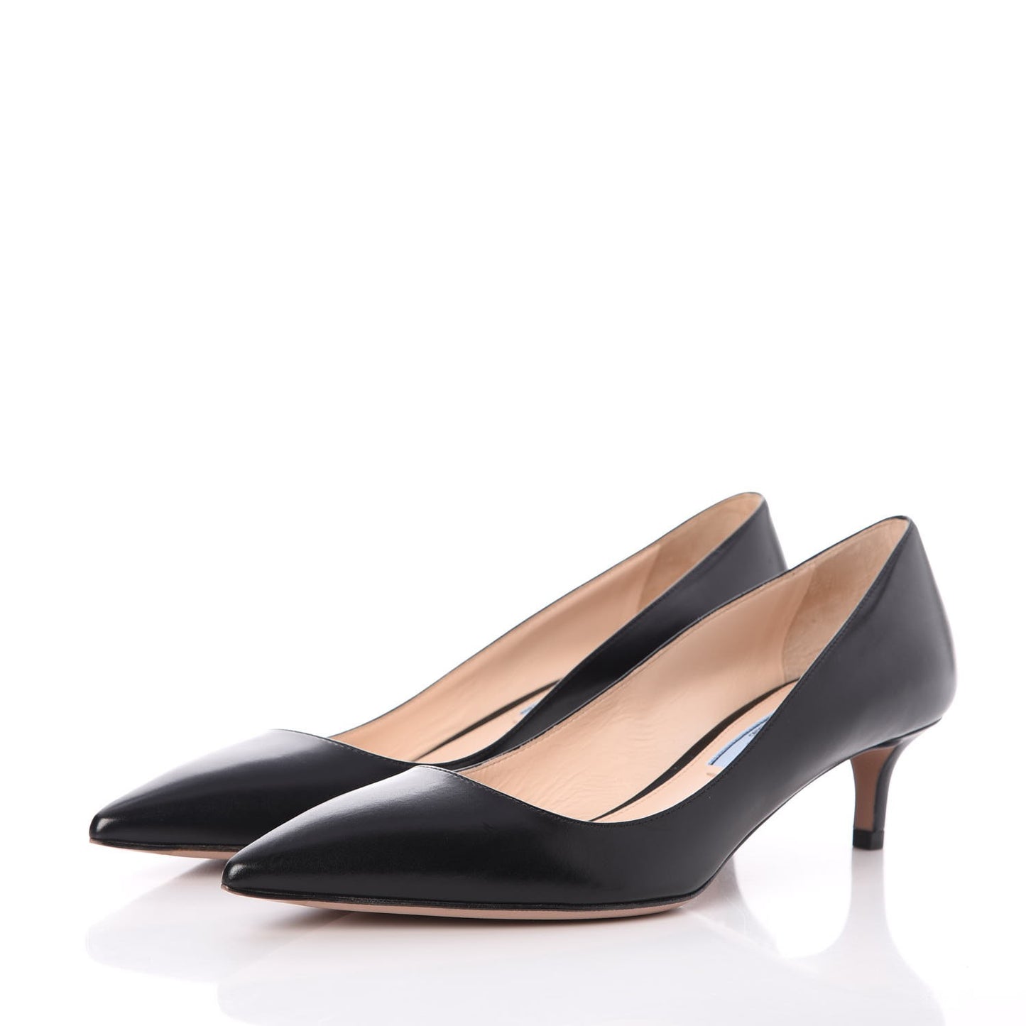 Vitello Kitten Heels Pumps 36 Black