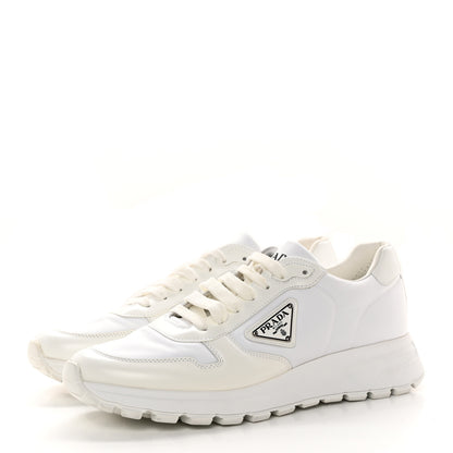 Prada Re-Nylon Spazzolato Triangle Mens Prax 01 45mm Sneakers 8 White 3 of 14