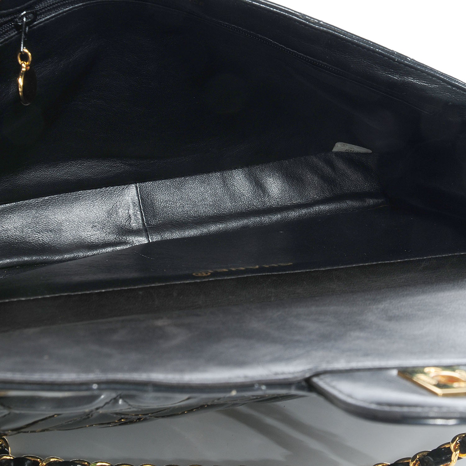 Chanel Patent Quilted Jumbo Double Sided Flap Black 8 of 8