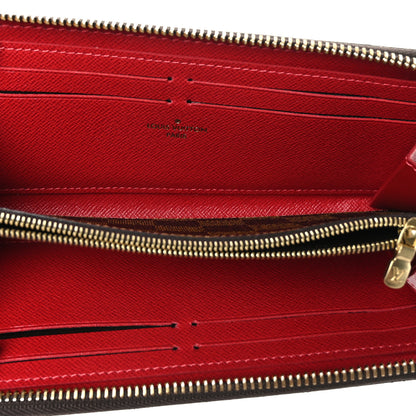 Louis Vuitton Damier Ebene Clemence Wallet Cherry 5 of 6