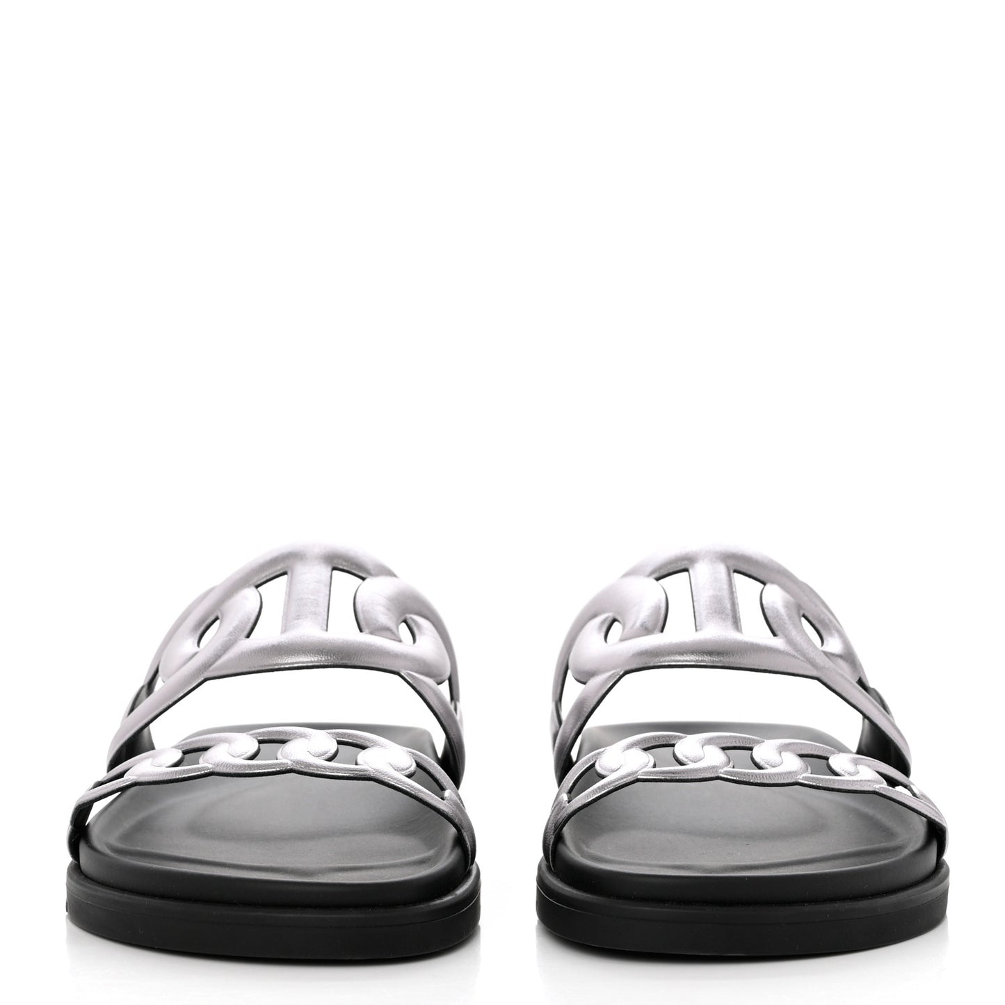 Nappa Extra Sandals 39 Gris Argent