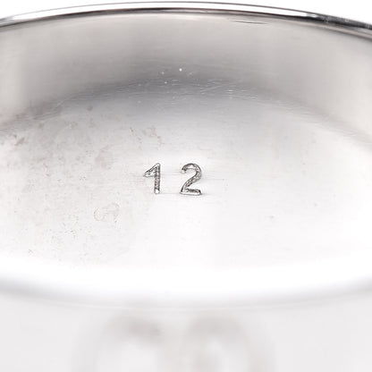 Gucci 18K White Gold 9mm Icon Band Ring 52 6 6 of 6