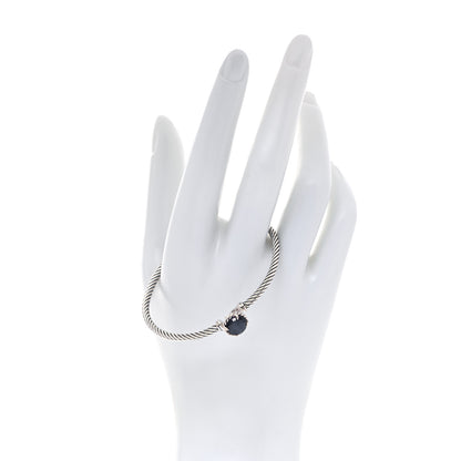 David Yurman Sterling Silver Black Orchid 3mm Chatelaine Bracelet 2 of 5