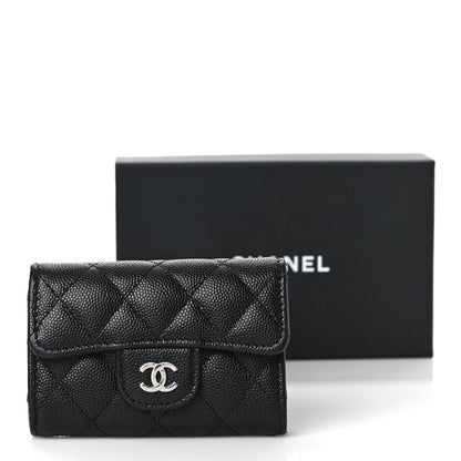 Chanel Caviar Quilted Classic 4 Key Holder Wallet Black 11 of 11