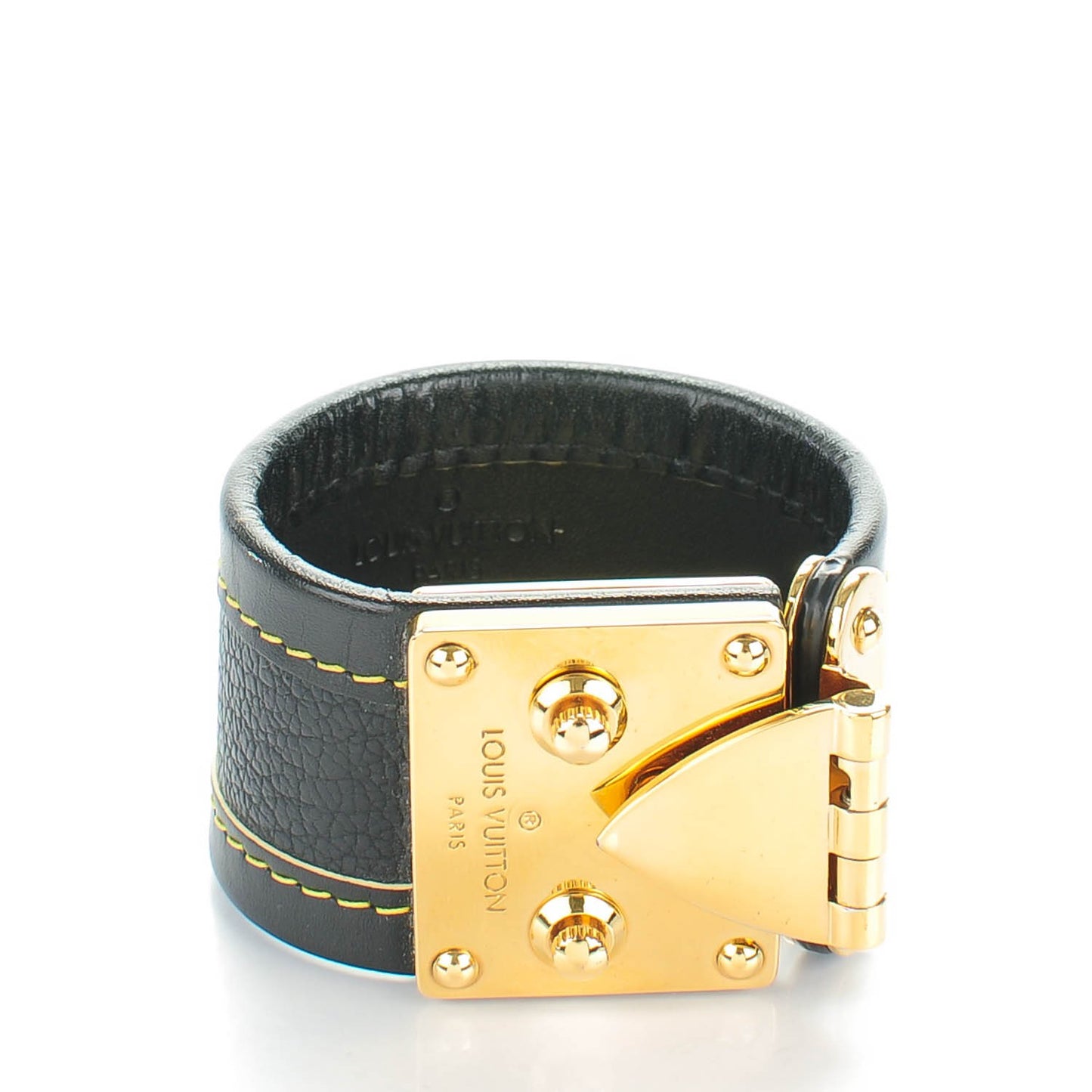 Chèvre Suhali S Lock Bracelet Small Black