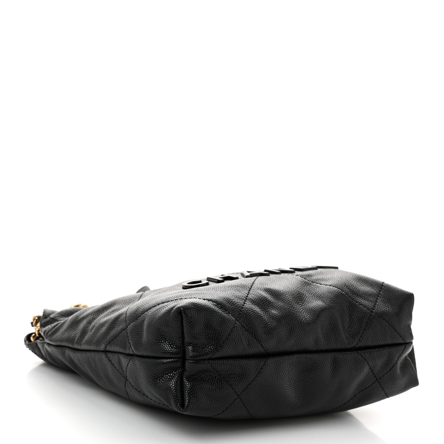 Shiny Caviar Quilted Monochrome Mini Chanel 22 Black