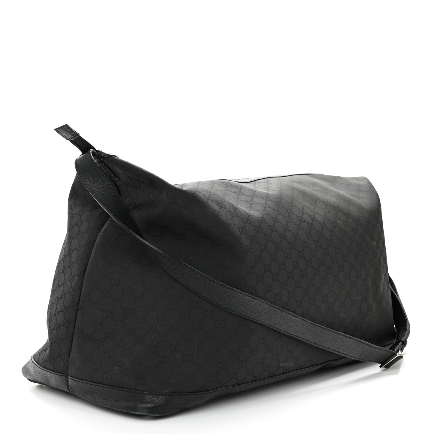 Nylon Monogram Travel Hobo Black