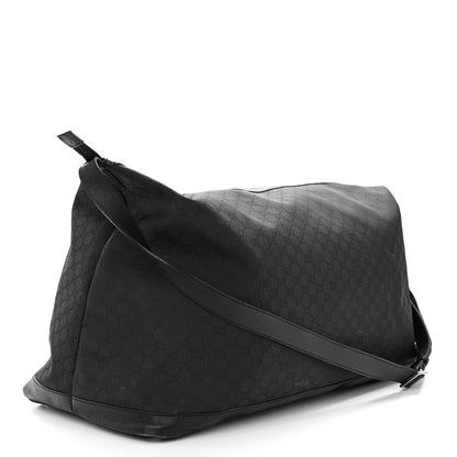 Gucci Nylon Monogram Travel Hobo Black 2 of 15