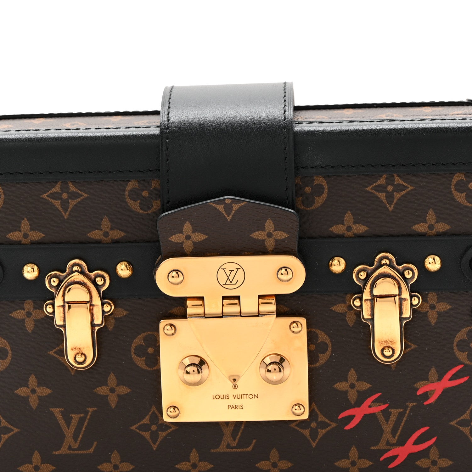 Louis Vuitton Monogram Petite Malle Black 7 of 10