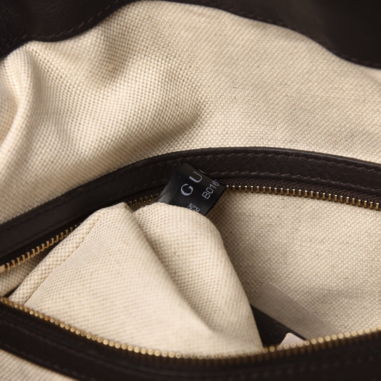 Guccissima Medium Bree Foldover Tote Chocolate
