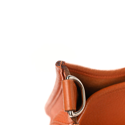 Hermes Taurillon Clemence Evelyne III GM Orange 14 of 15