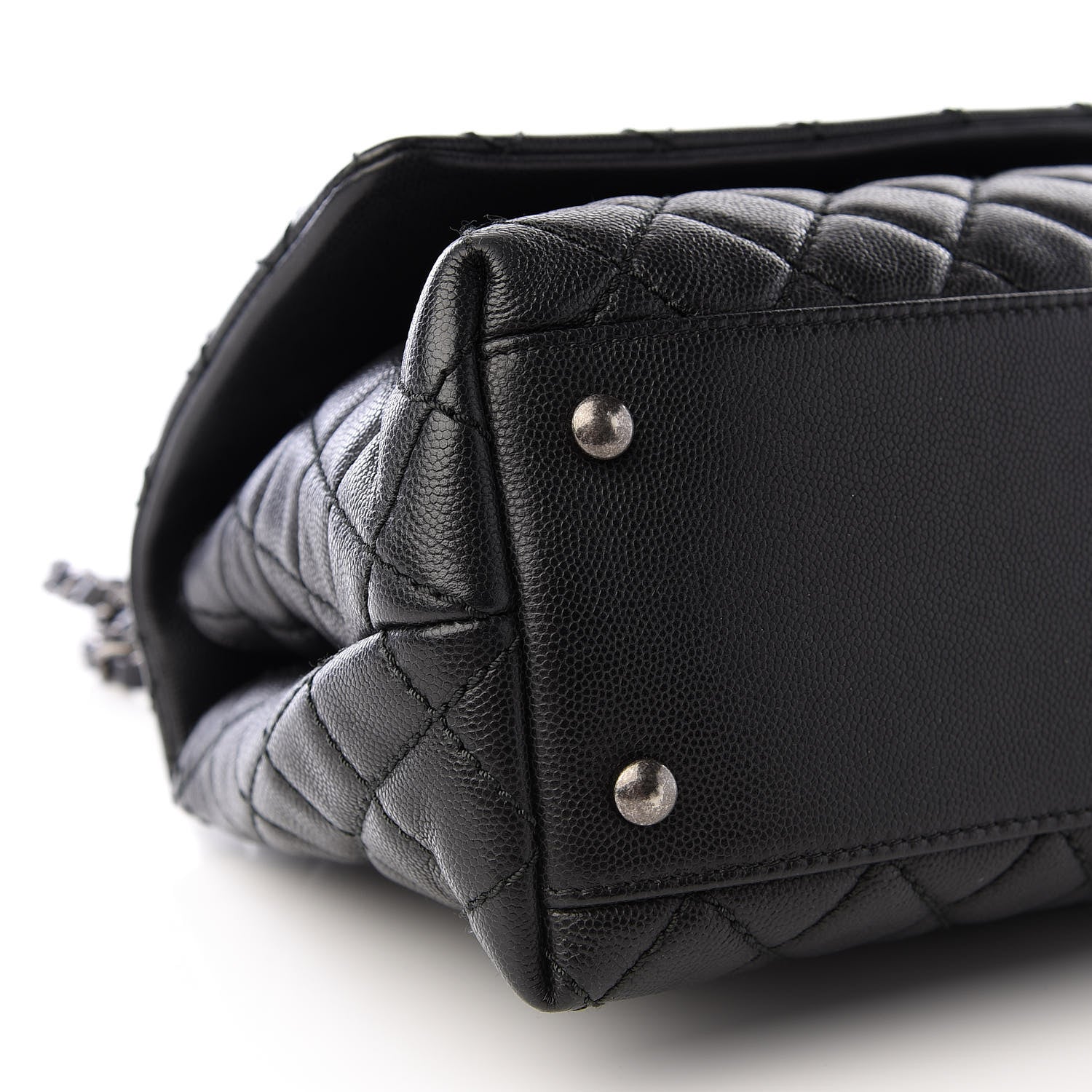 Chanel Caviar Quilted Small Coco Handle Flap Black 7 of 10