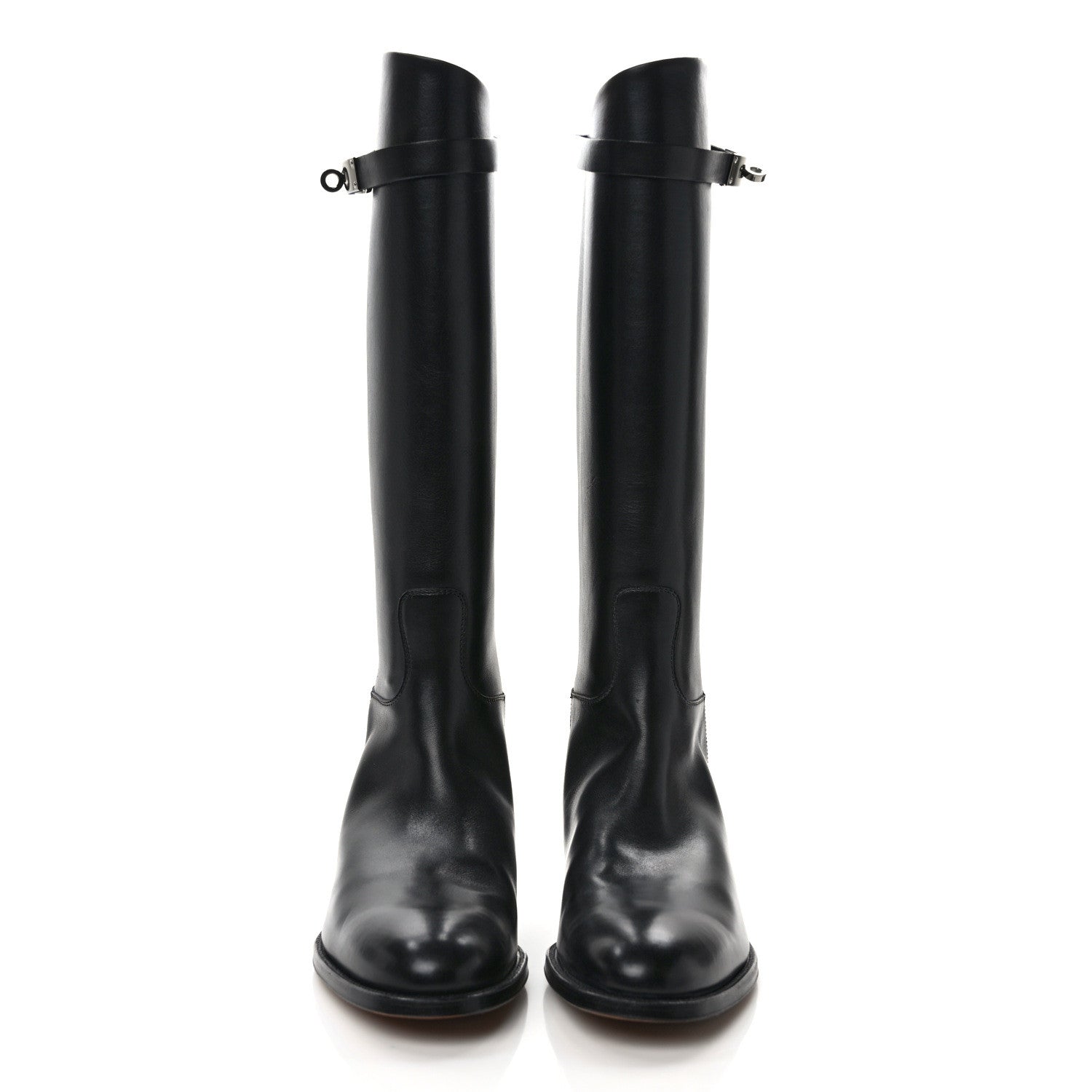 Hermes Box Kelly Jumping Boots 40 Black 2 of 7