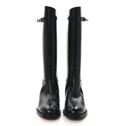 Hermes Box Kelly Jumping Boots 40 Black 2 of 7