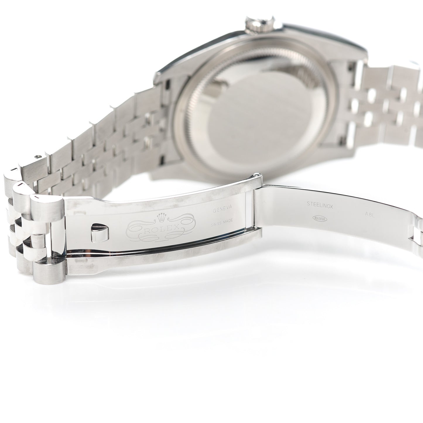 Stainless Steel 18K White Gold Diamond 36mm Oyster Perpetual Datejust Watch Silver 116234