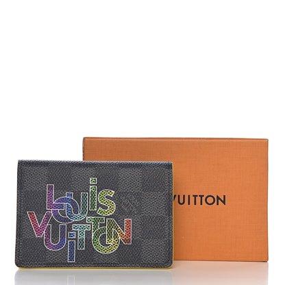 Louis Vuitton Damier Graphite Logo Pocket Organizer Yellow 7 of 7
