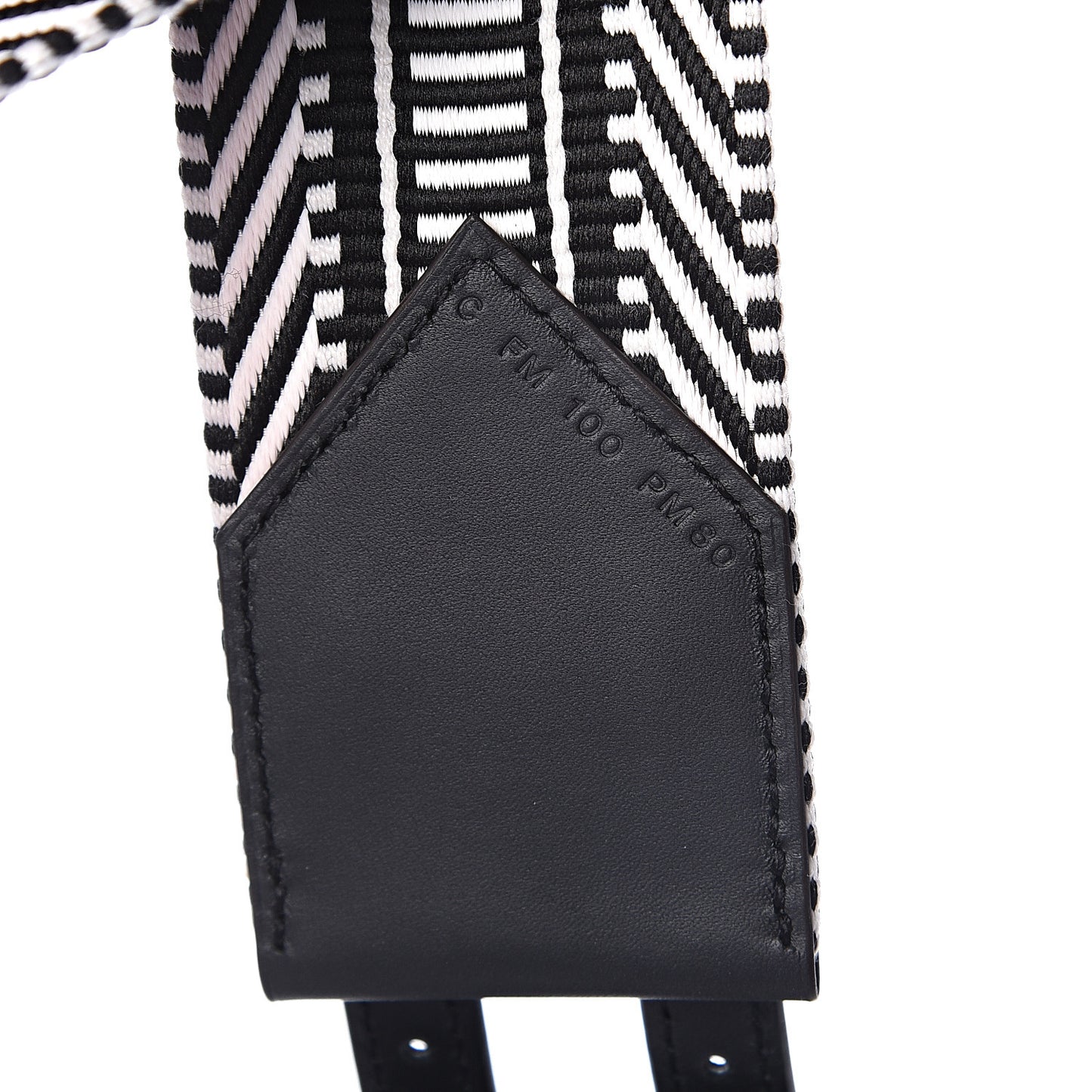 Toile Sombrero 50mm Cavale Belt 100 Black Ecru
