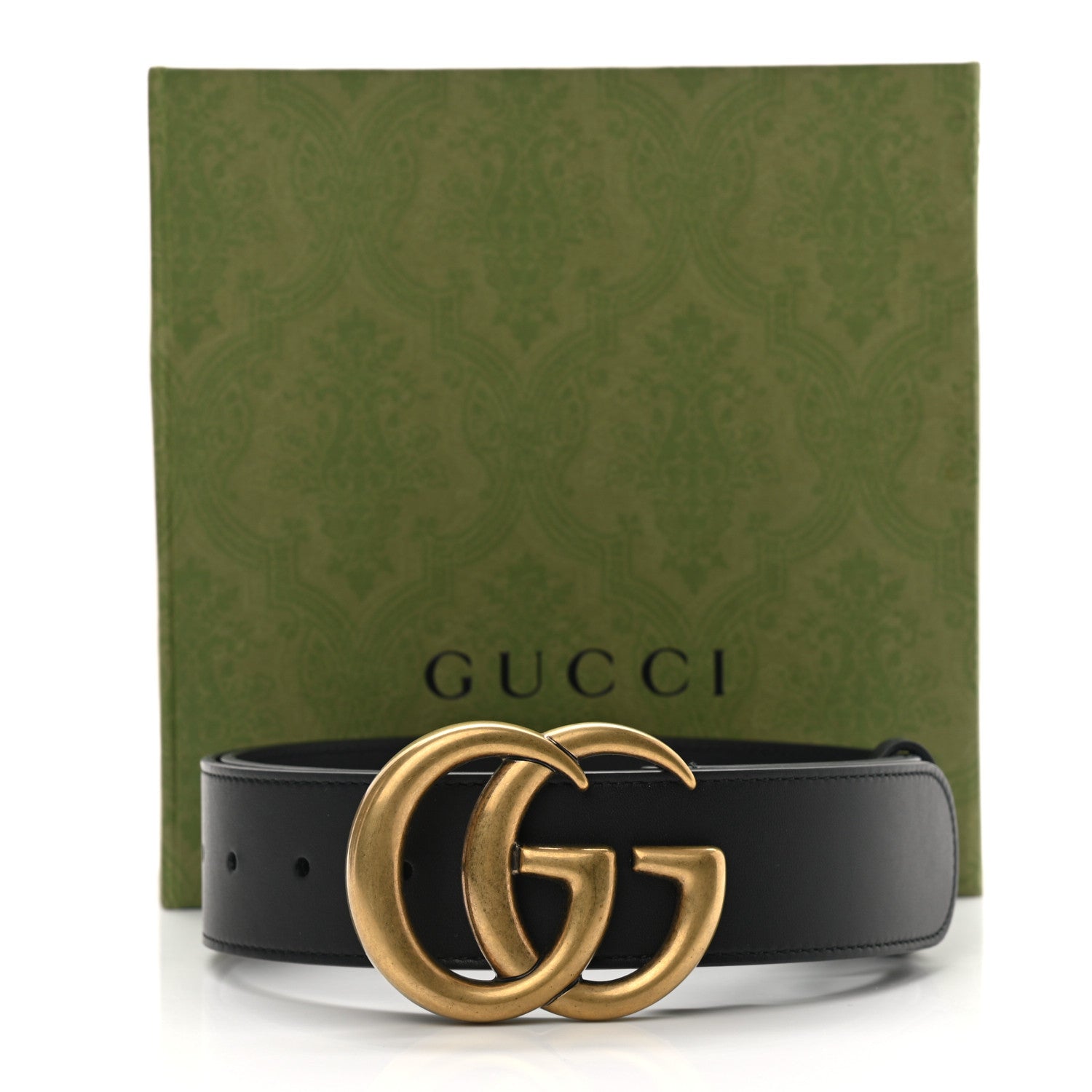 Gucci Calfskin Double G 40mm Belt 85 34 Black 4 of 4