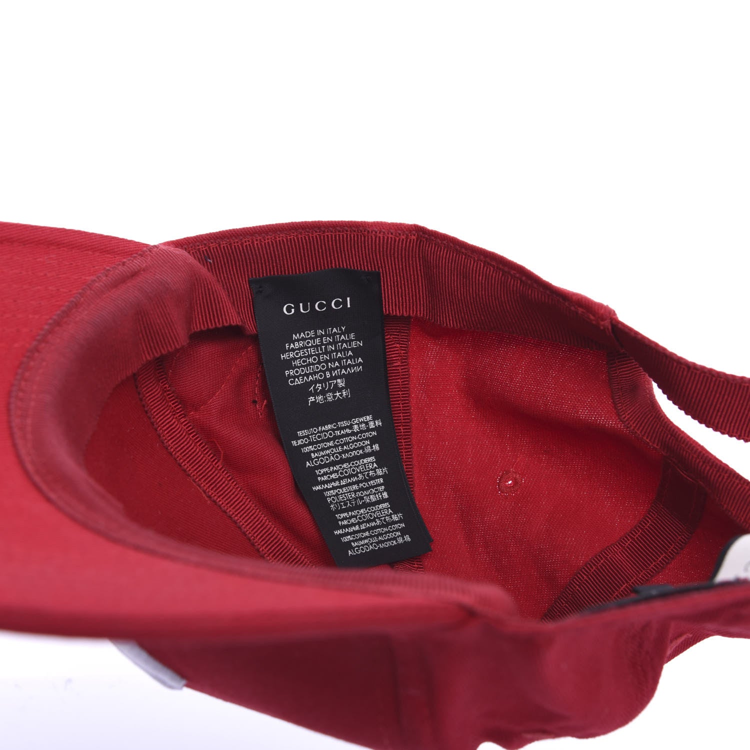 Gucci X MLB Cotton NY Yankees Baseball Hat 57-61 Red 8 of 8