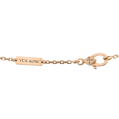Van Cleef & Arpels 18K Yellow Gold Black Onyx Vintage Alhambra Pendant Necklace 5 of 5