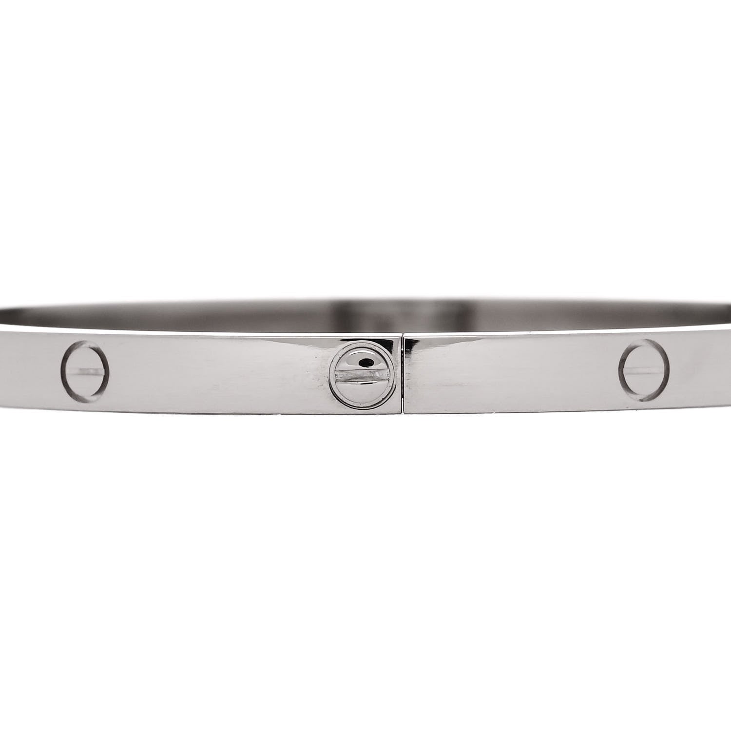Cartier 18K White Gold Small LOVE Bracelet 16 3 of 8