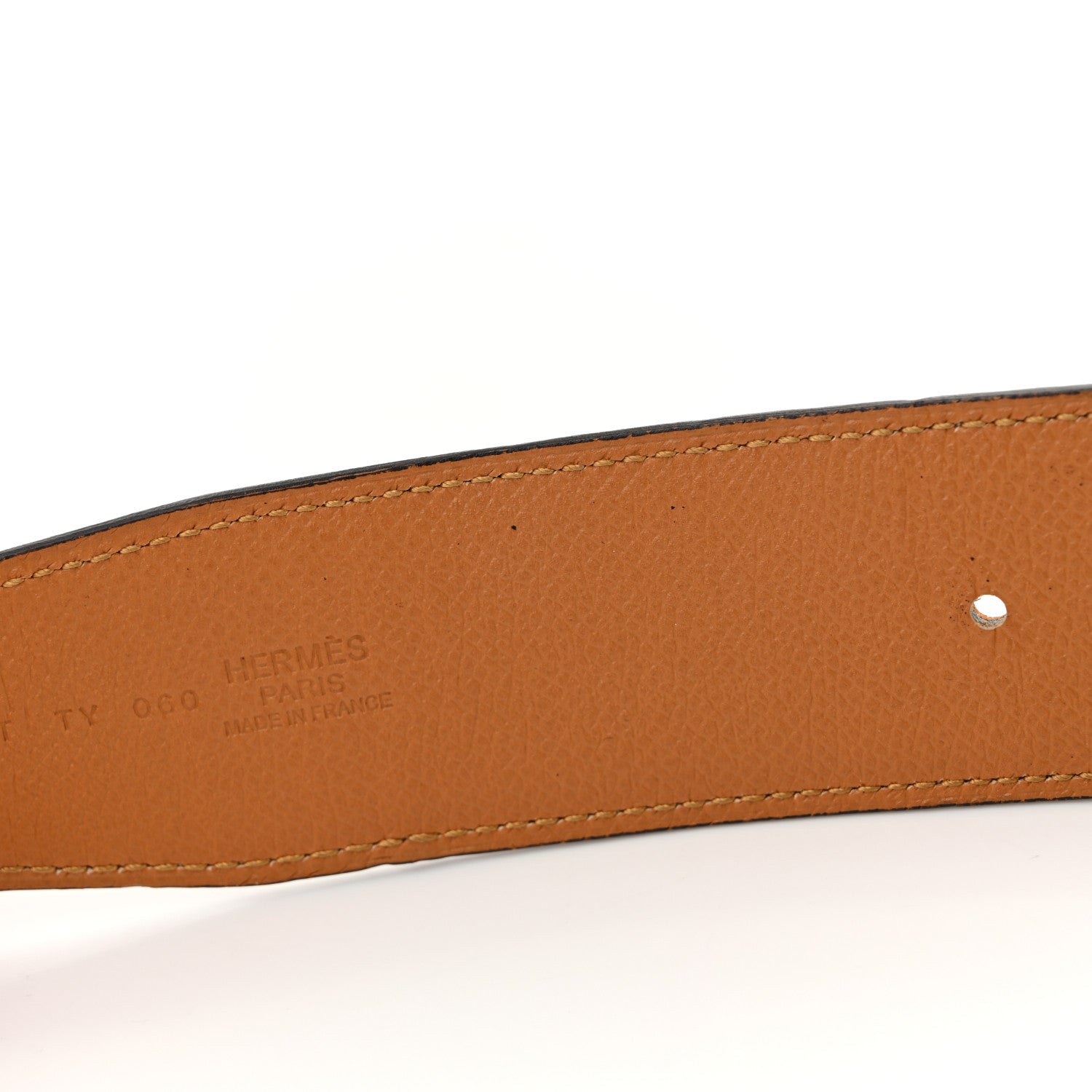 Hermes Box Epsom 42mm Belt Strap 95 38 Brique Sesame 7 of 7