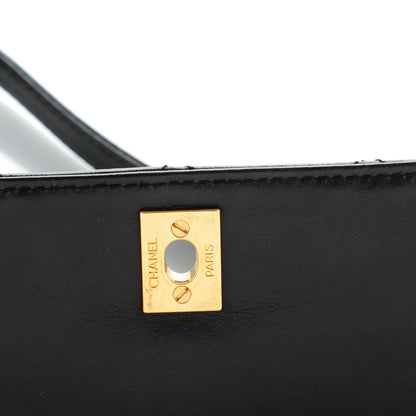Chanel Lambskin Quilted Flap Shoulder Bag Black 6 of 9