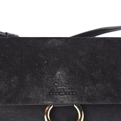 Chloe Suede Calfskin Mini Faye Shoulder Bag Black 15 of 22
