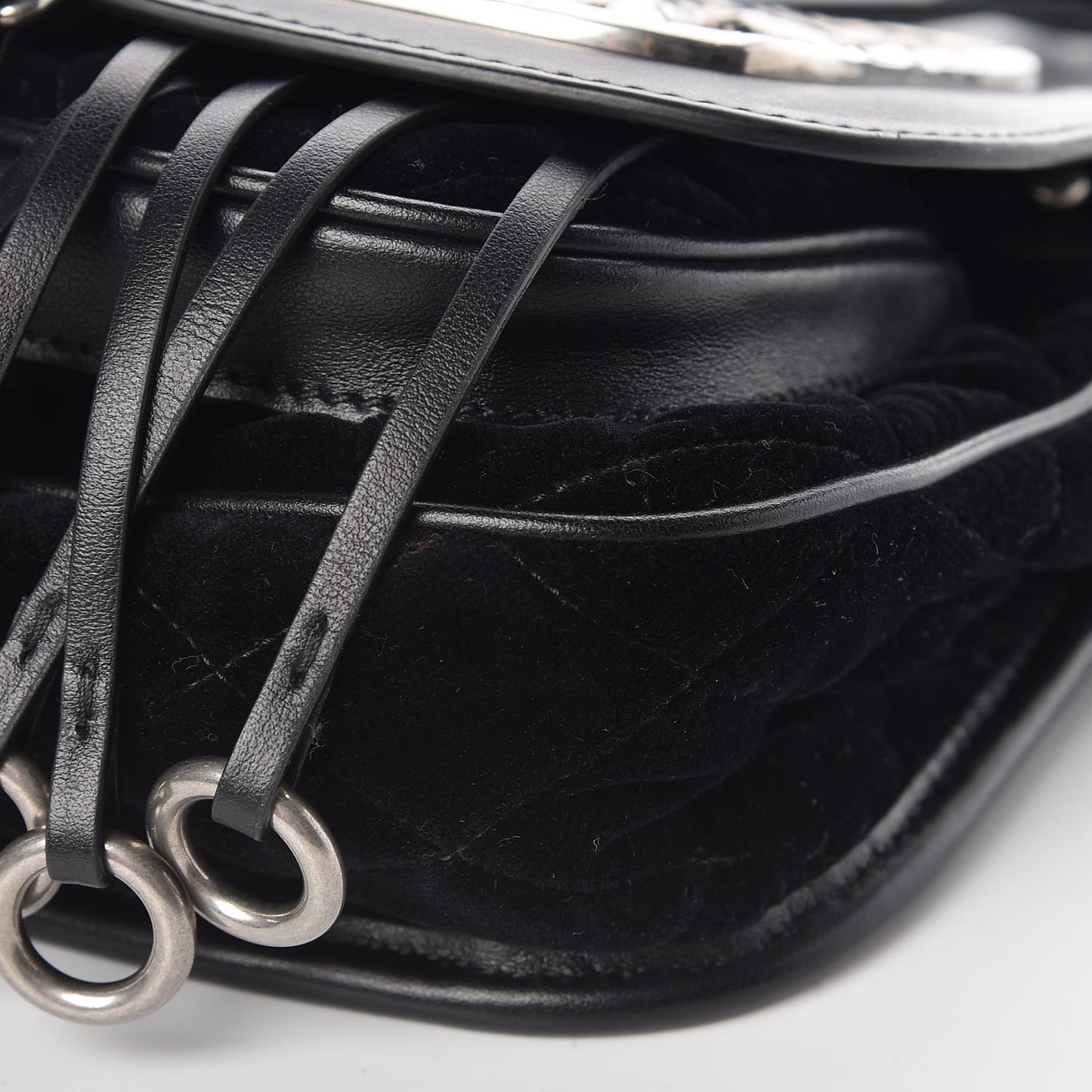Velluto Corsaire Antic Crossbody Bag Black