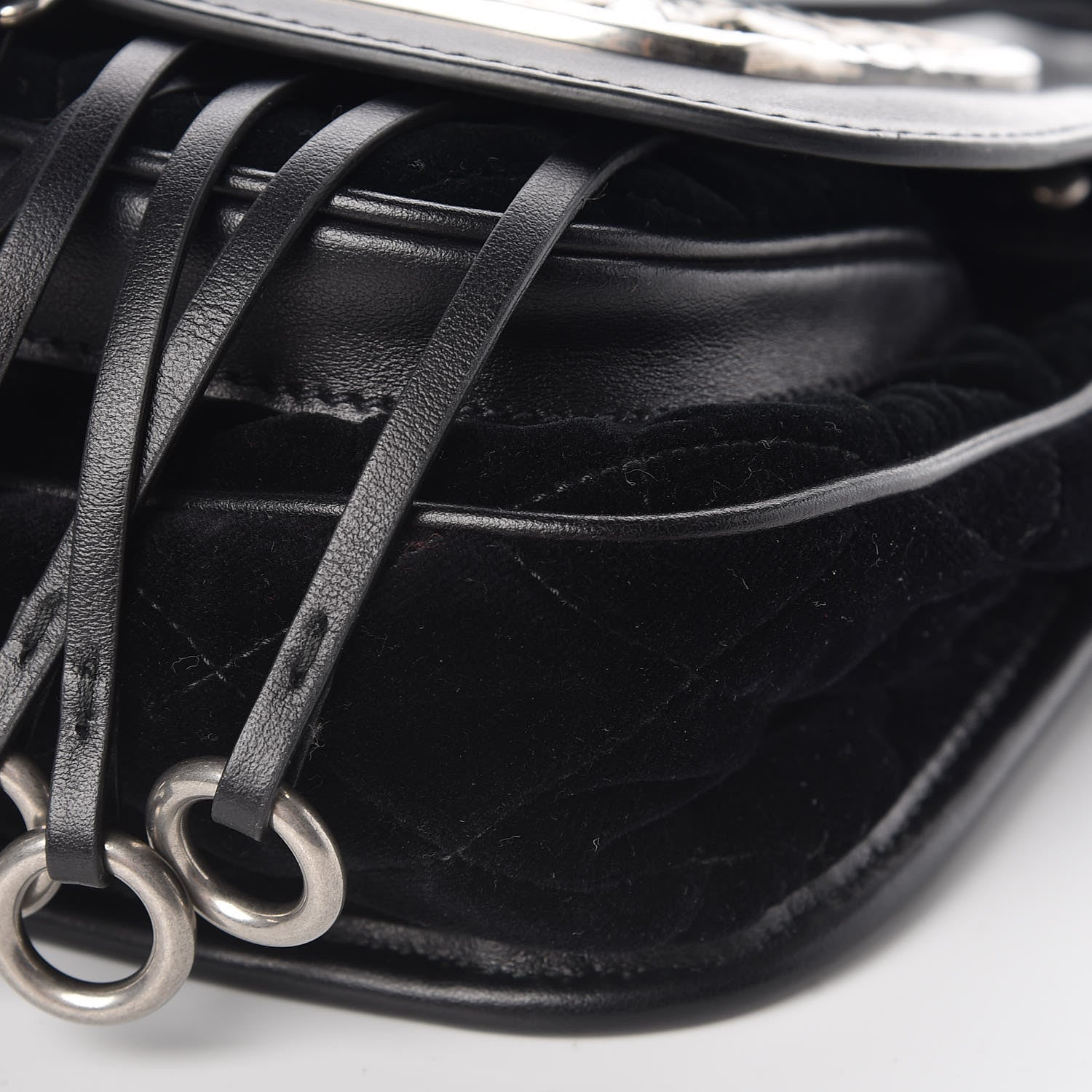Prada Velluto Corsaire Antic Crossbody Bag Black 8 of 8