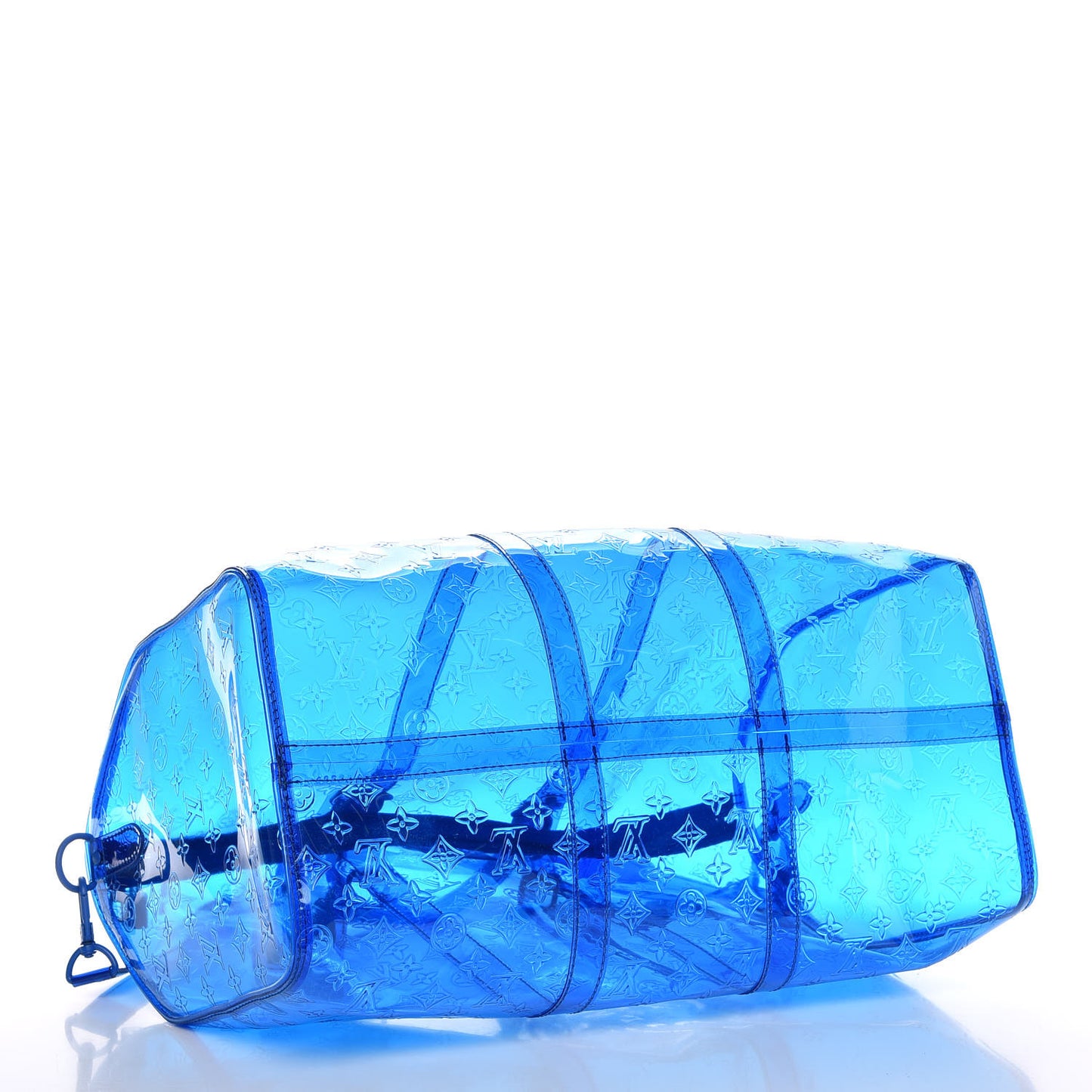 PVC Monogram Keepall Bandouliere 50 Blue