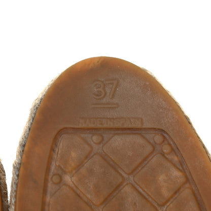 Chanel Lambskin CC Espadrilles 37 Black 7 of 10