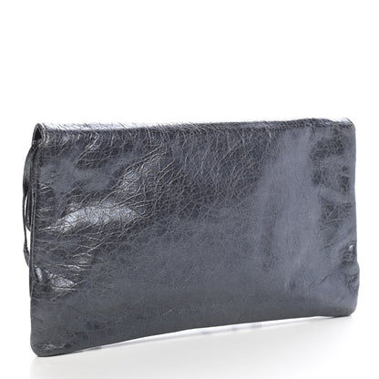 Balenciaga Agneau Classic Hardware Envelope Clutch Gris Hematite 3 of 10