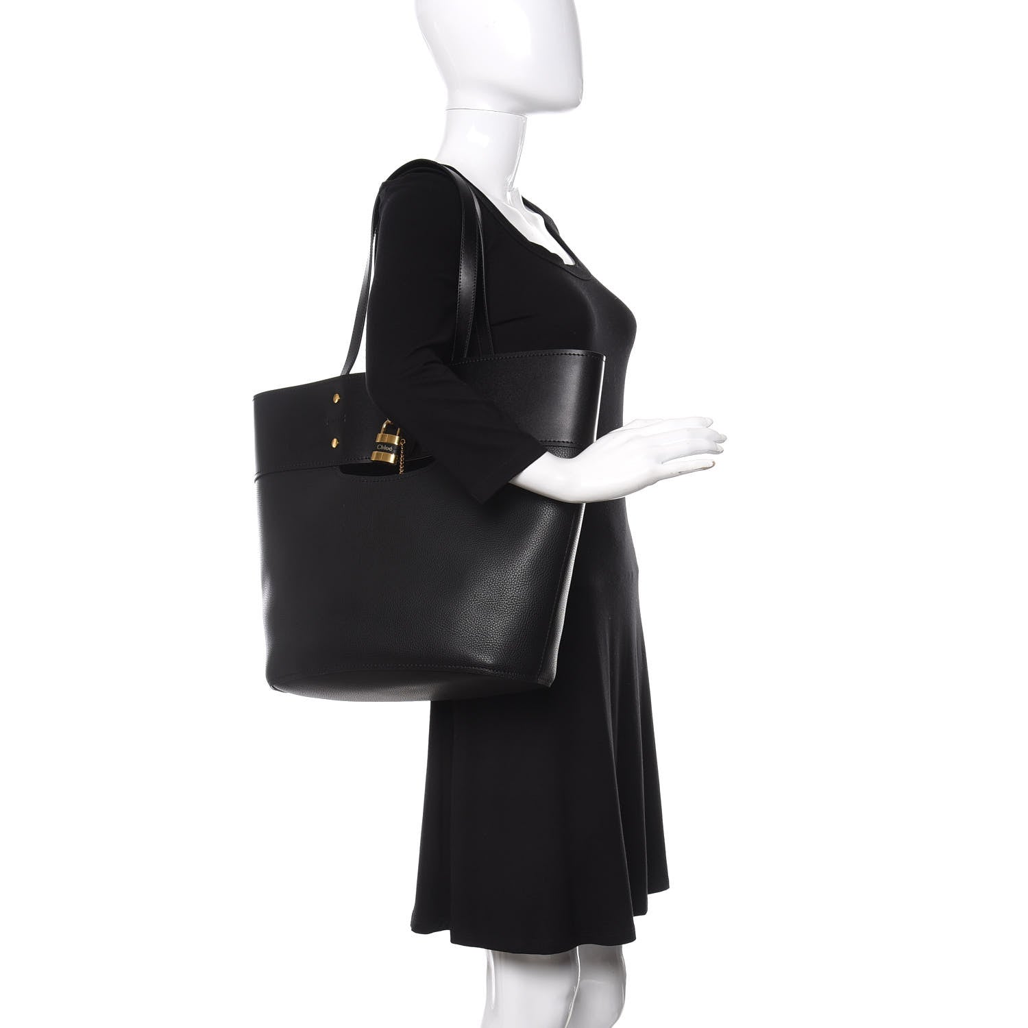 Chloe Smooth Grained Calfskin Medium Aby Tote Black 2 of 10