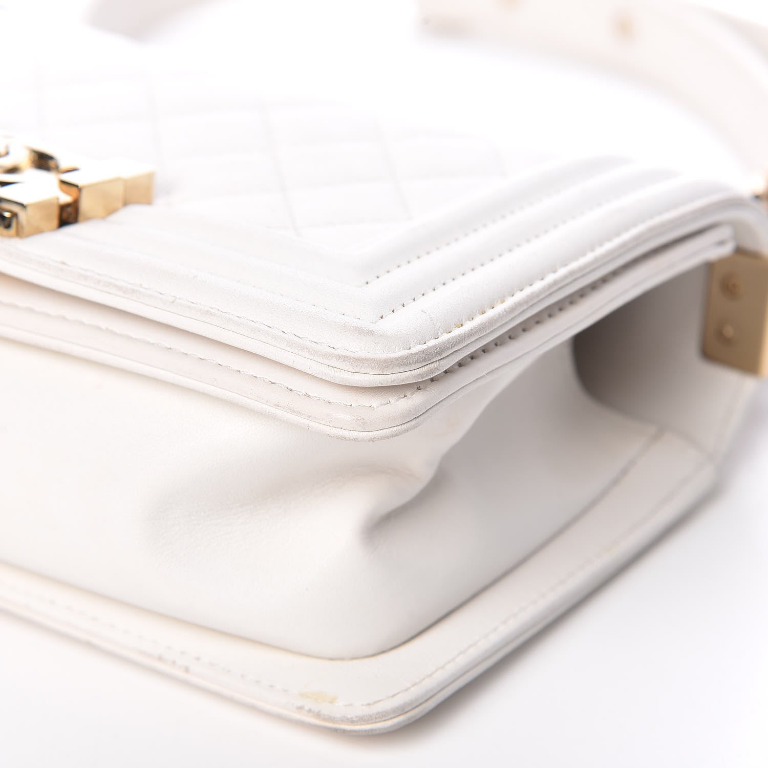 Chanel Calfskin Quilted Small Boy Flap White 9 of 19