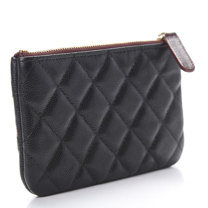 Chanel Caviar Quilted Small Cosmetic Case Black 4 of 8
