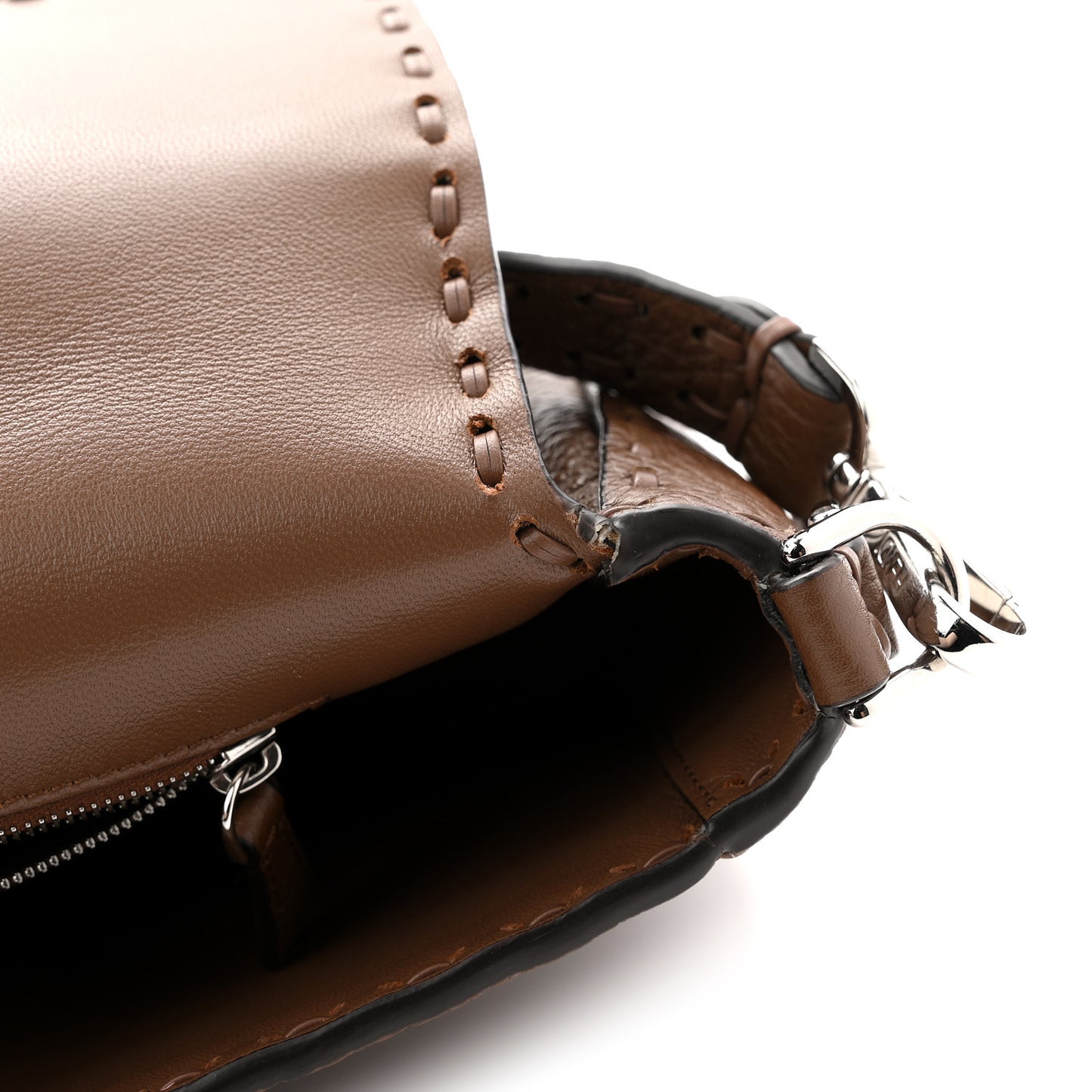 Cuoio Roma Sellerissima Nappa Sintetica Tape Stitch Baguette Fettuccia